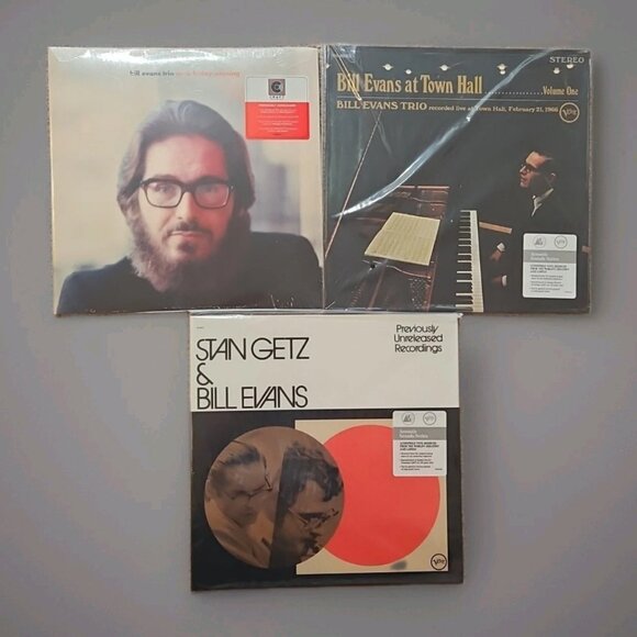 Lot of 3 Bill Evans Records (New): At Town Hall, On a Friday Evening, Previously